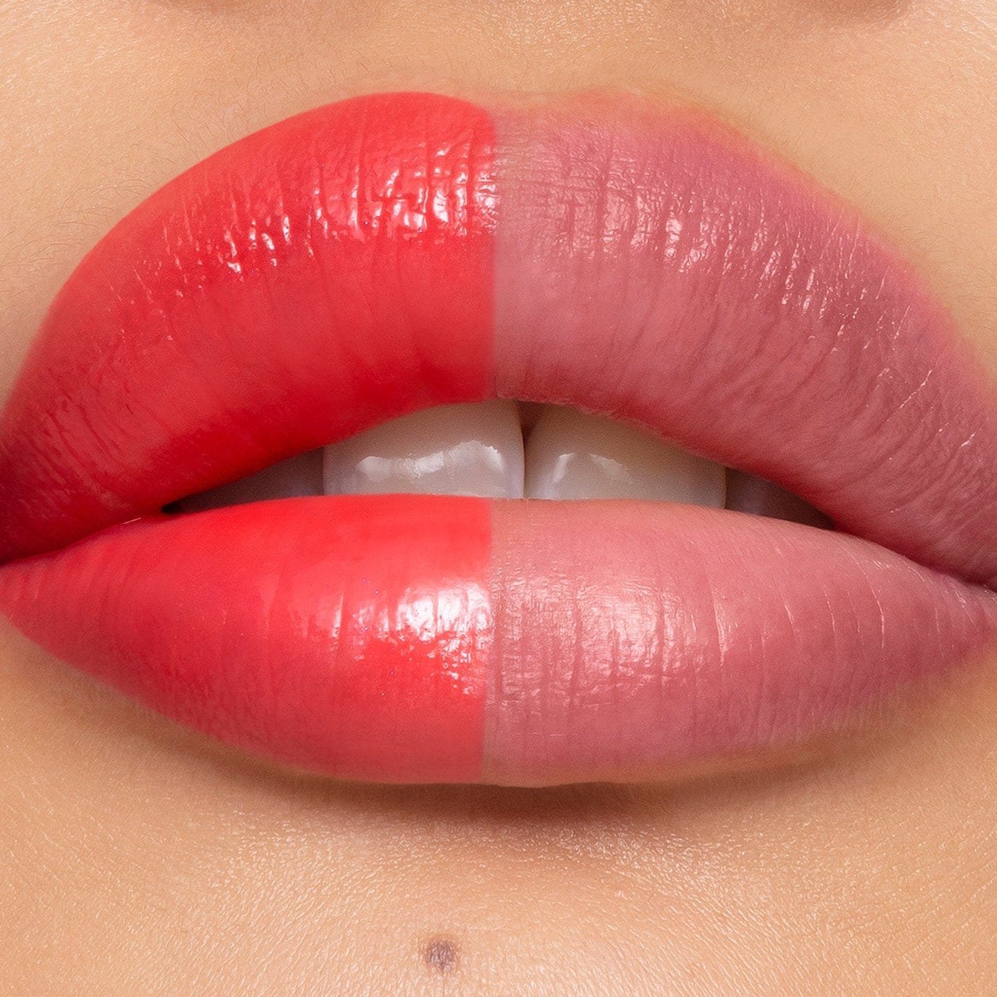 Color Riche Glow Paradise Lippenbild Vorher/Nachher